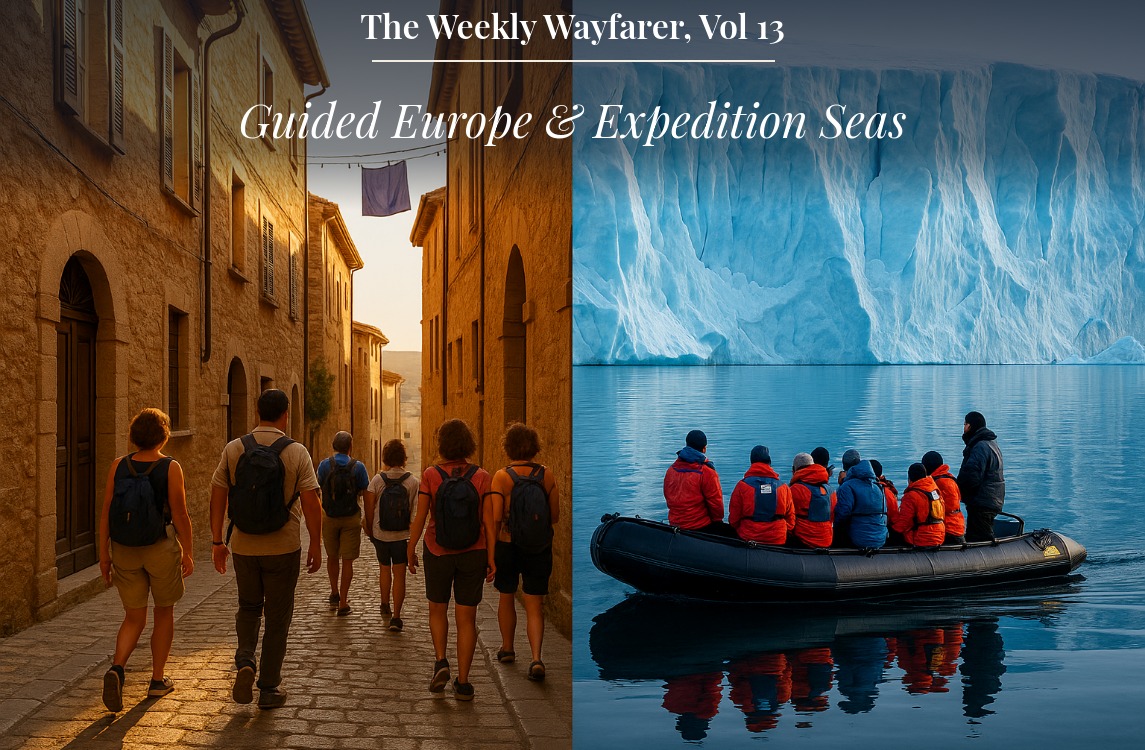 The Weekly Wayfarer, Vol 13: Guided Europe & Expedition Seas
